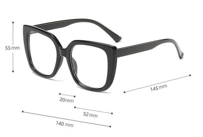 New black Square glasses