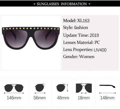Luxury Oversized diamond sunglasses