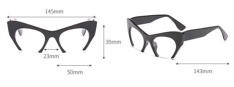 Fashion Retro Half frame Cat eye Women Glasses