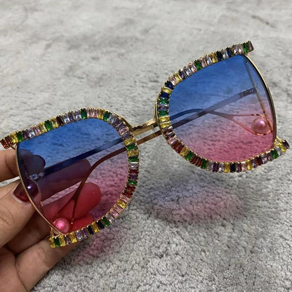 Luxury Half Frame Brand Designer Glasses