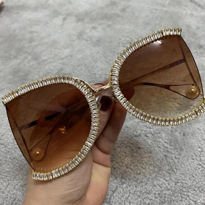 Luxury Half Frame Brand Designer Glasses