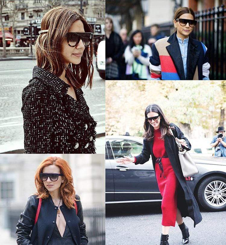 Flat top Oversized Sunglasses