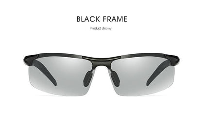 Aluminum Rimless Photochromic Sunglasses
