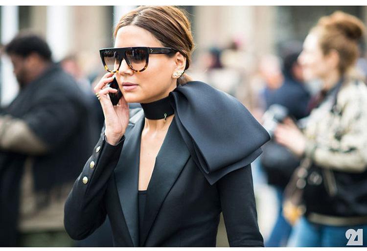 Flat top Oversized Sunglasses
