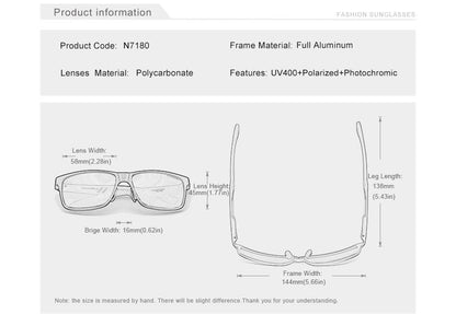 Photochromic Sunglasses