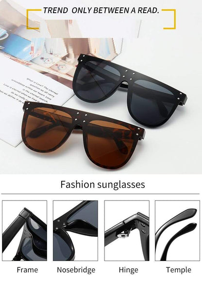 Fashion Unique Rivet Square Sunglasses
