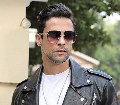 New Hollow Pattern Oval Sunglasses