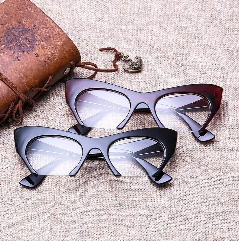 Fashion Retro Half frame Cat eye Women Glasses