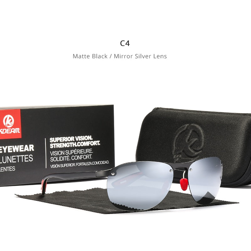 Rimless Oval Men's Sunglasses