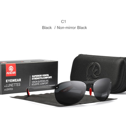 Rimless Oval Men's Sunglasses