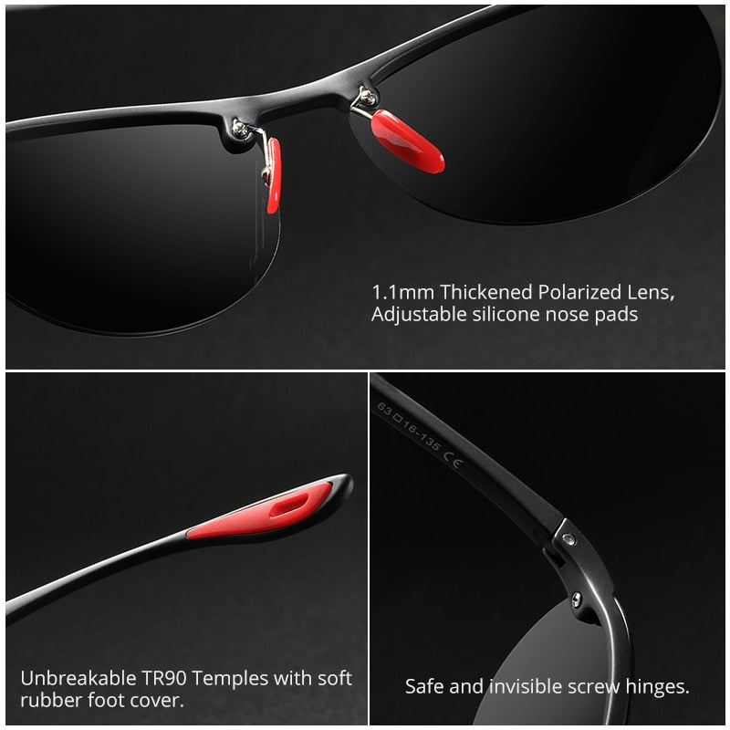 Rimless Oval Men's Sunglasses