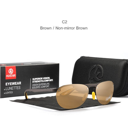 Rimless Oval Men's Sunglasses