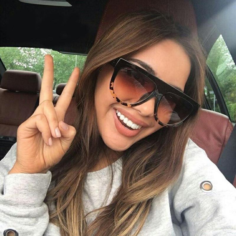 Flat top Oversized Sunglasses