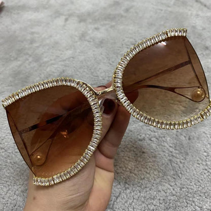 Luxury Half Frame Brand Designer Glasses