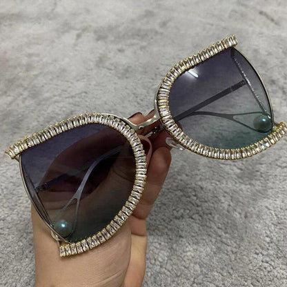 Luxury Half Frame Brand Designer Glasses