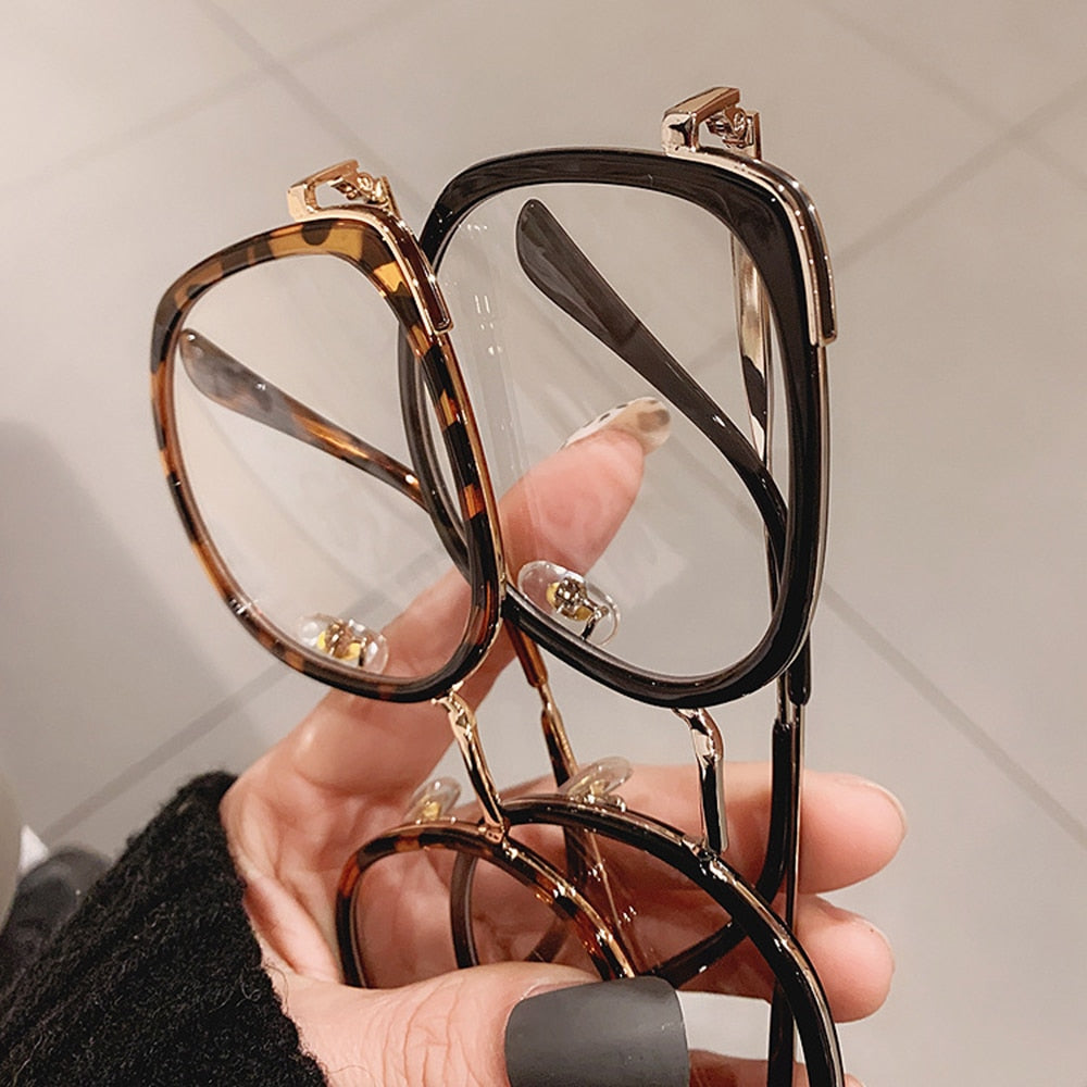 Vintage Large Square Eyeglasses