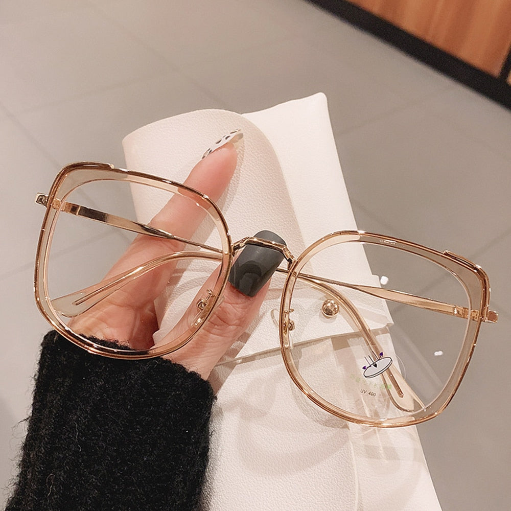 Vintage Large Square Eyeglasses
