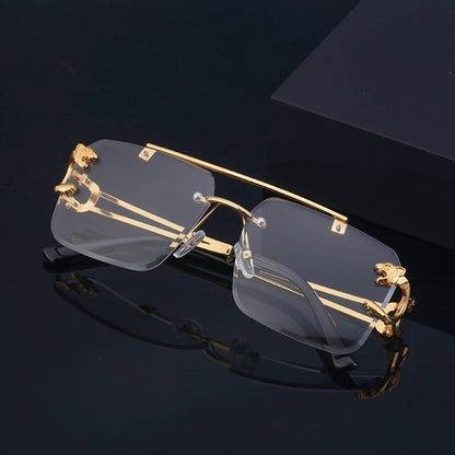 New Retro Rimless Sunglasses