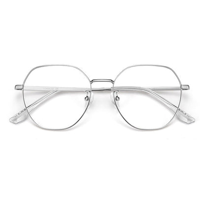 Titanium Geometric Glasses Frame S8333