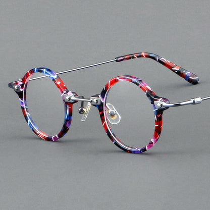 Botolf Vintage Round Acetate Glasses Frame