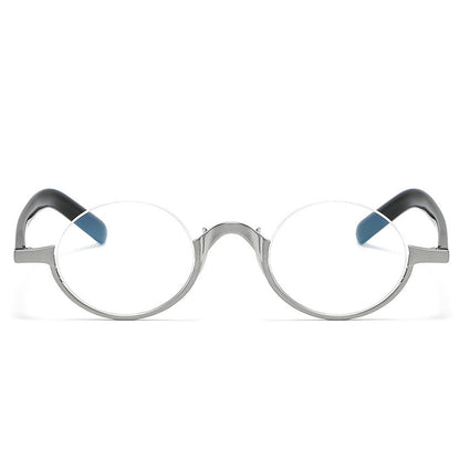 Caden Titanium Round Glasses Frame