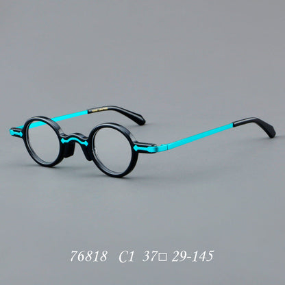Leif Retro Small Round Acetate Glasses Frame