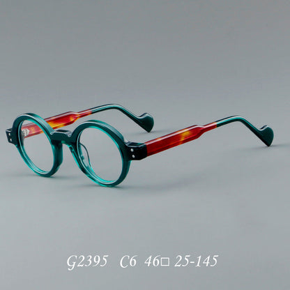 Colee Vintage Round Acetate Glasses Frame