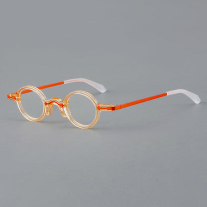Leif Retro Small Round Acetate Glasses Frame