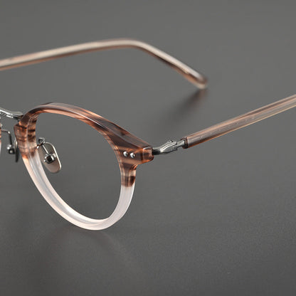 Titanium Round Glasses Frame 9096