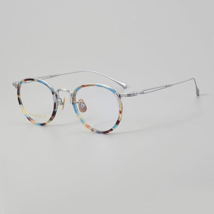 Daran Titanium Round Glasses Frames