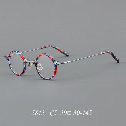 Botolf Vintage Round Acetate Glasses Frame