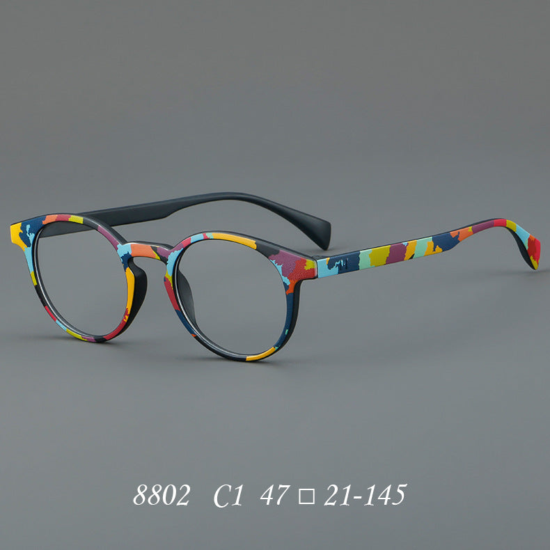 Cat eye glasses frame painted glasses 8802