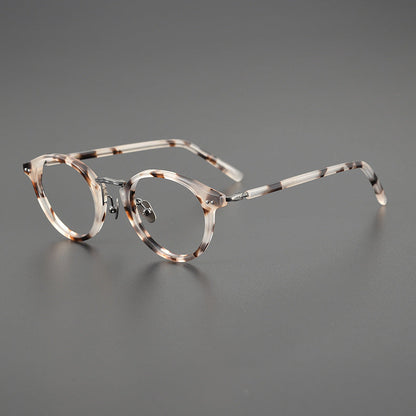 Titanium Round Glasses Frame 9096