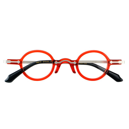 Leif Retro Small Round Acetate Glasses Frame