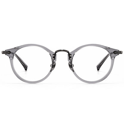 Sylor Titanium Vintage Oval Eyeglasses Frames