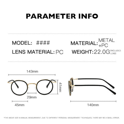 Evander Titanium Round Glasses Frame