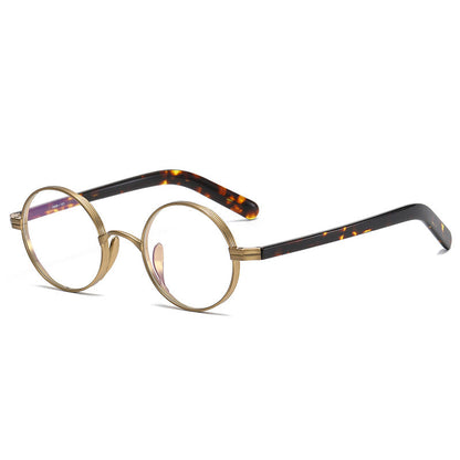 Faelan Titanium Round Glasses Frame