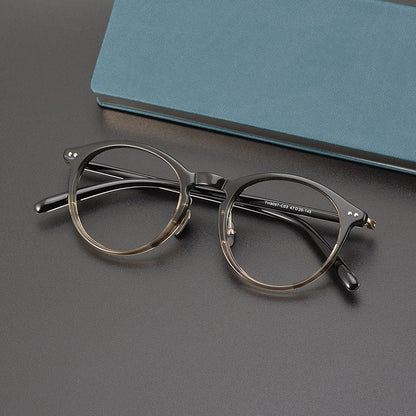 Titanium Round Glasses Frame 9907