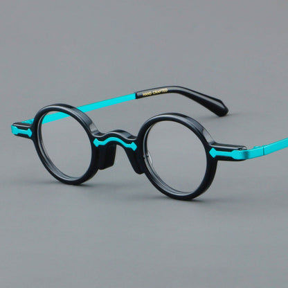 Leif Retro Small Round Acetate Glasses Frame