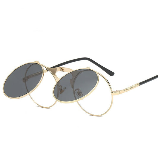 Double-layer flip uv protection sunglasses