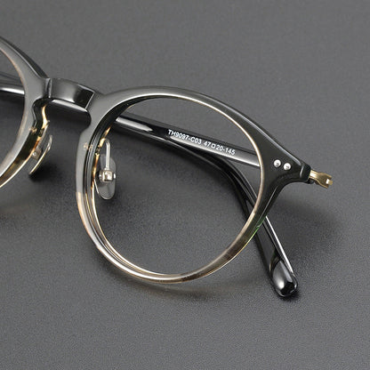 Titanium Round Glasses Frame 9907
