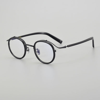 Hank Premium Series Vintage Acetate Round Glasses Frame