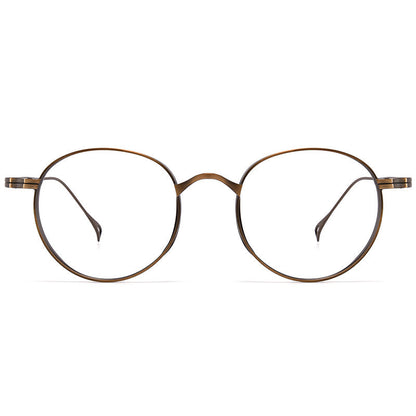 Kylar Titanium Vintage Round Eyeglasses Frames