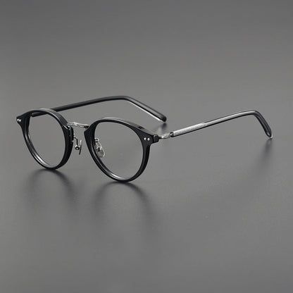 Titanium Round Glasses Frame 9096
