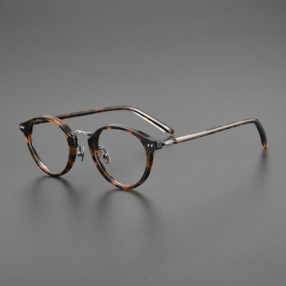 Titanium Round Glasses Frame 9096