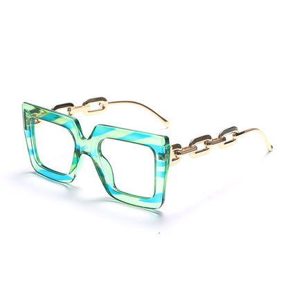 Oversize Square Anti Blue Light Glasses