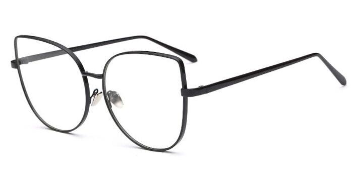 Vintage Fashion Metal Frame Clear Lens Sun Glasses