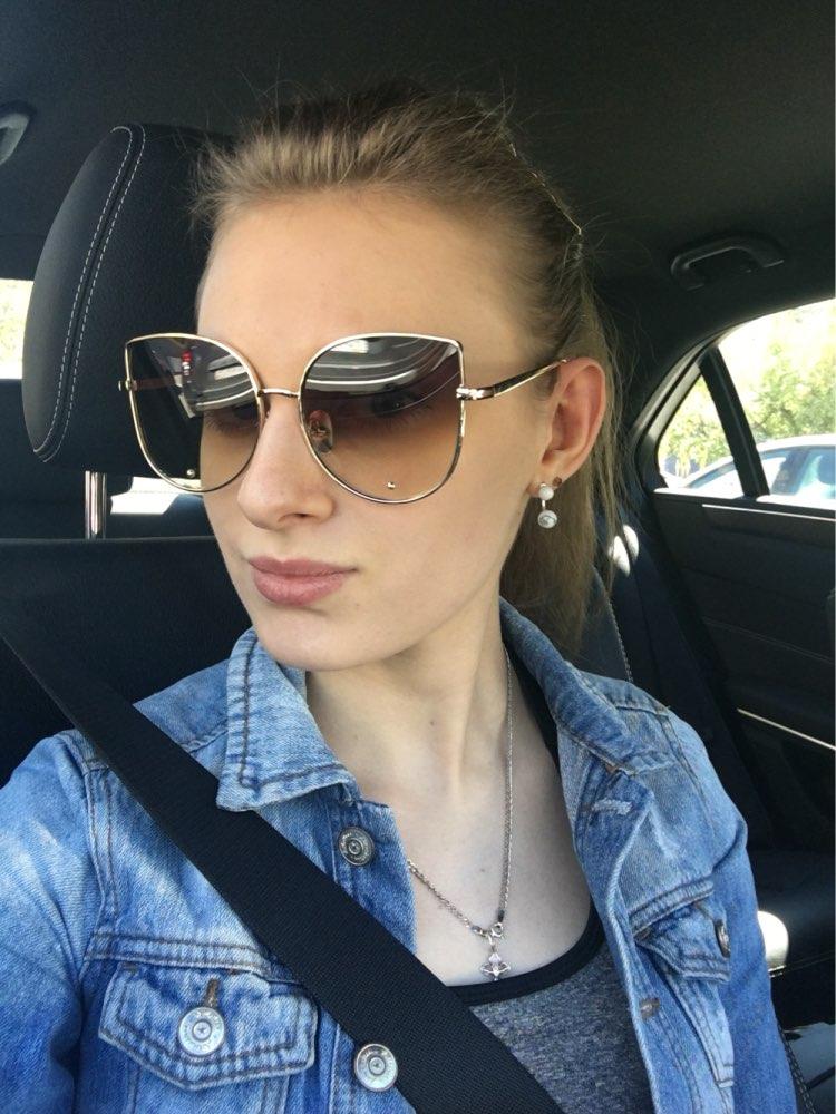 Vintage Fashion Metal Frame Clear Lens Sun Glasses