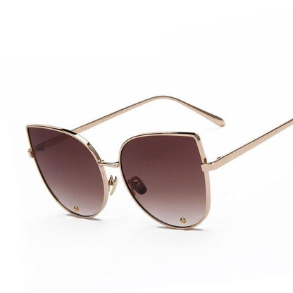 Vintage Fashion Metal Frame Clear Lens Sun Glasses