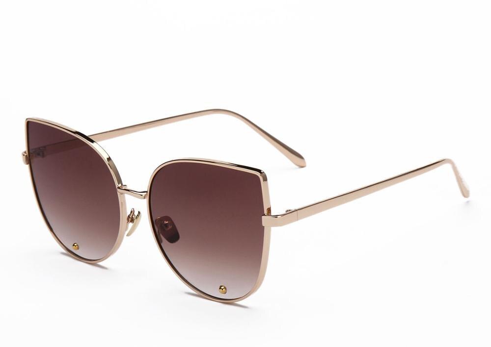 Vintage Fashion Metal Frame Clear Lens Sun Glasses